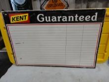 Kent Guaranteed Memo Board Sign 36” W