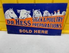 Dr. Hess Sold Here Sign 17” W