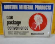 Morton Mineral Products Sign 28” W