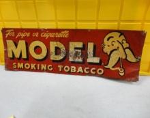 Model Smoking Tobacco Sign 34” W