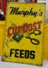 Murphy’s Cut-Cost Feeds Sign 35” H