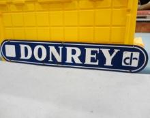 Donrey Porcelain Sign 48” W