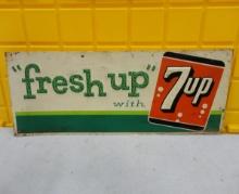 “Fresh Up” With 7Up Sign 30” W