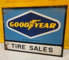 Goodyear Tire Sales 2 Sided Sign 24” W