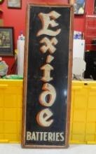 Exide Batteries Sign 48” H
