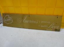 Falstaff Beer Lighted Sign Not Working 37” W