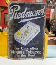 Piedmont Cigarettes Porcelain Sign 46” H X 30 W