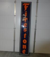 Firestone Porcelain Sign 96” H X 18” W