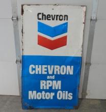 Chevron Motor Oils Sign 32” W X 56” H
