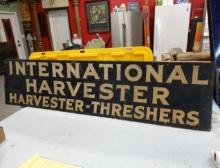 International Harvester Harvester - Threshers Railcar Sign 72” W X 18” H