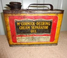 McCormick-Deering Cream Separator Oil Large Can