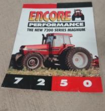 CIH Encore Tractor & Combine 2 Sided Cardboard Poster 15” W X 19” H