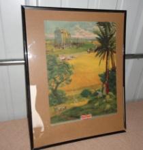 McCormick-Deering IHC Spanning the Centuries Lithograph Print 12” W X 15” H