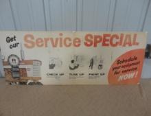 IH Blue Ribbon Service Dry Mounted Poster 44” W X 17” H