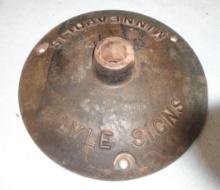 Lyle Signs Minneapolis Cast Iron Pole Sign Base 16” Rd.