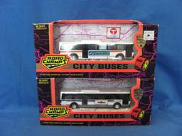 Road Champs City Bus (2) – 5 1/4” L – New In Box – As Shown