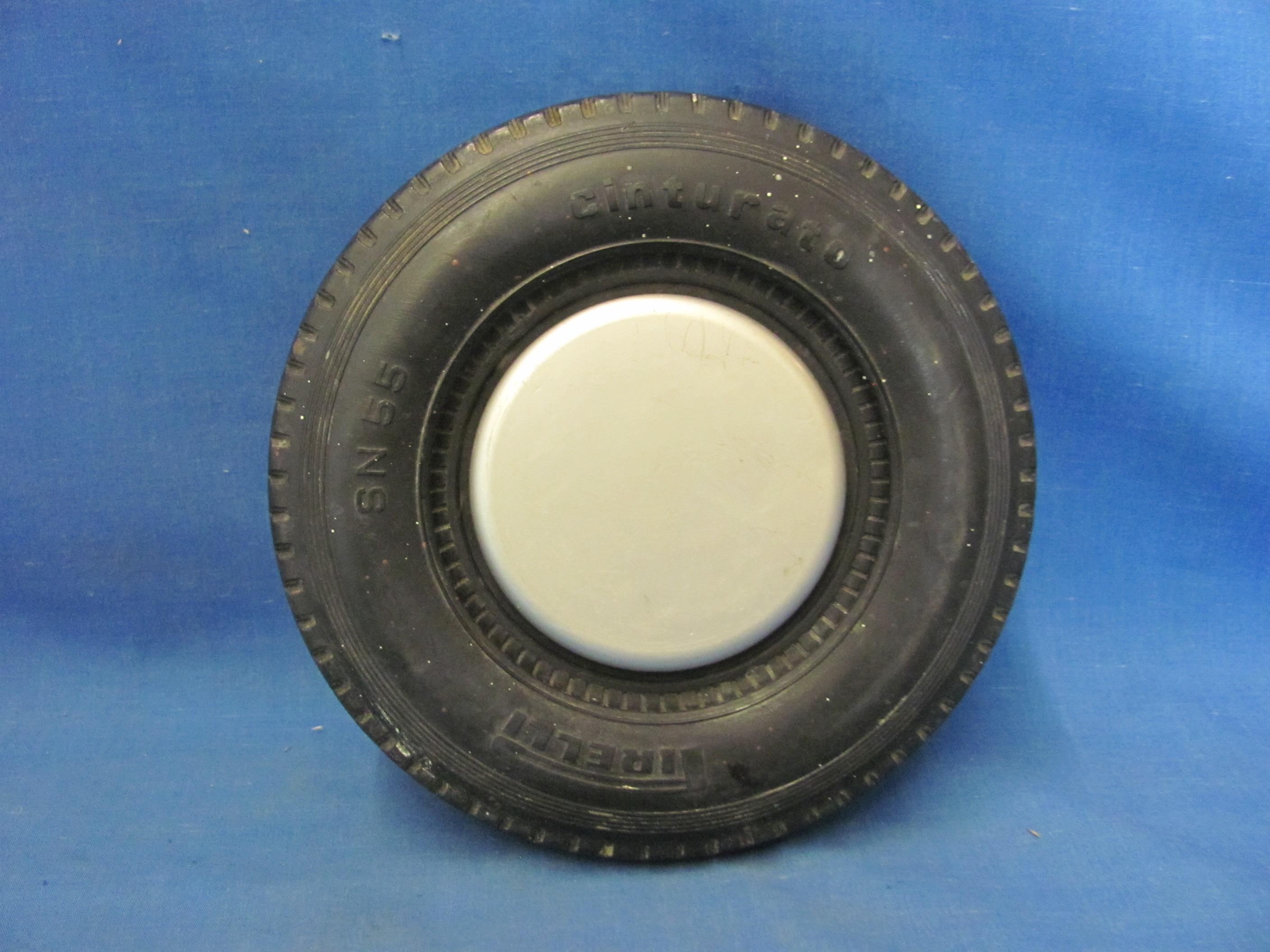 Firelli Cinturato Rubber Tire With Aluminum Dish – 5 3/4” D – As Shown