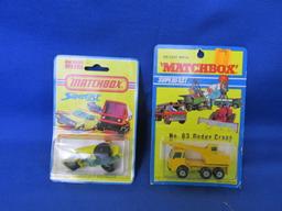 Vintage Lot Of 12 - Lesney Matchbox 6 In Boxes & Superfast 6 In Peg-Able Packages -