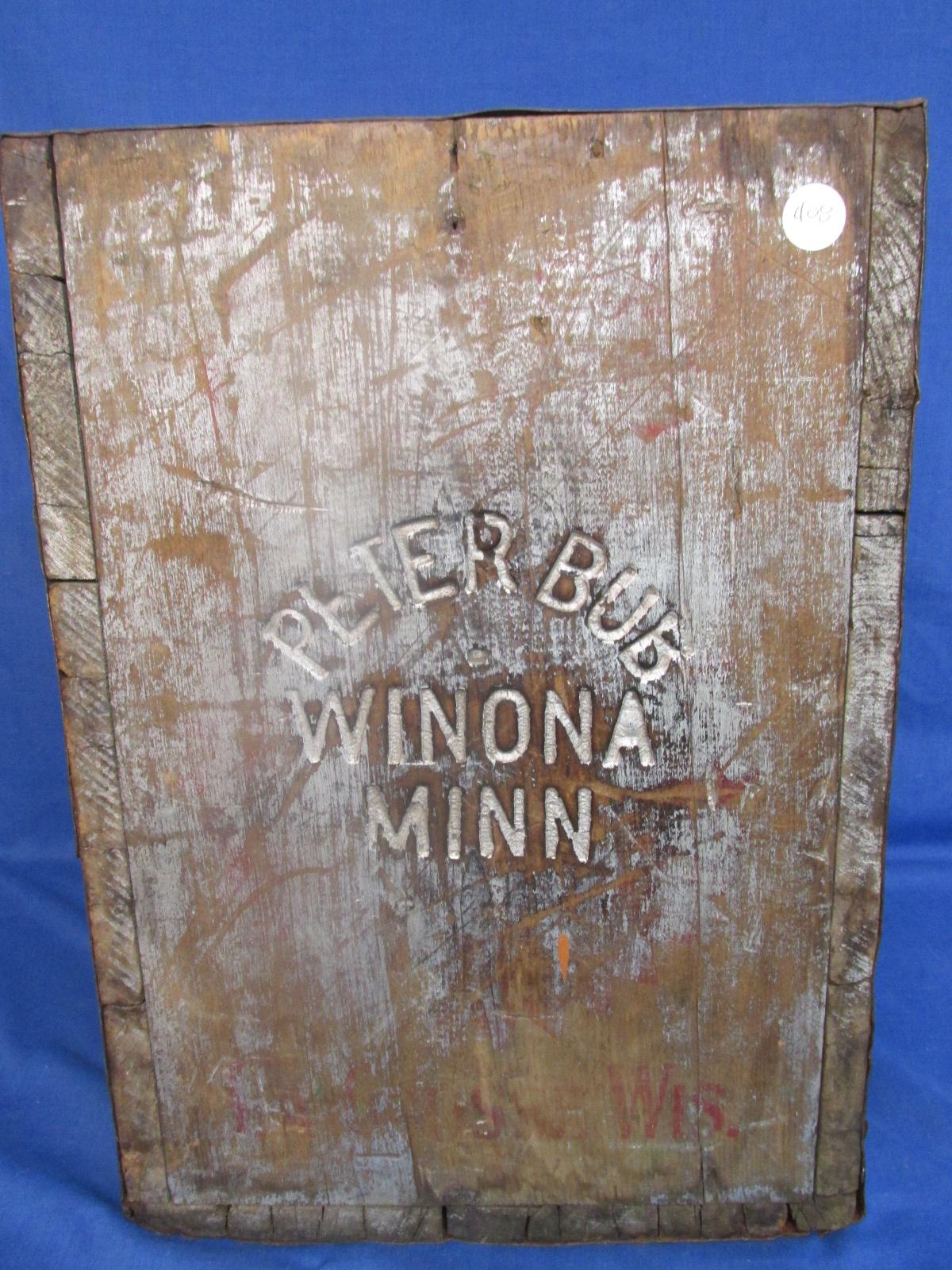 Bub's Beer  Winona, Minn. Wooden Crate & Divider – would hold 4 ½ Gallon Bottles