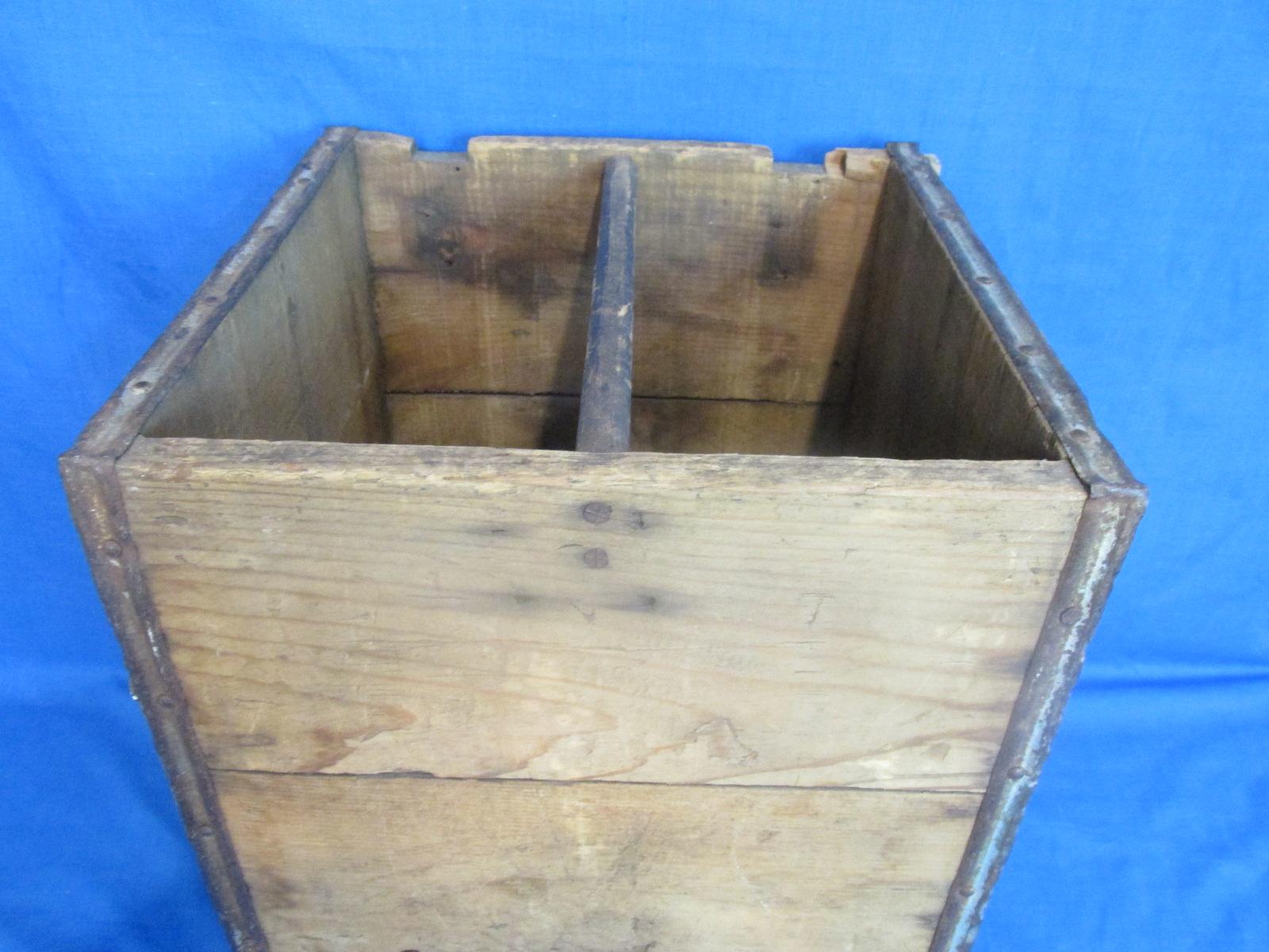 Bub's Beer  Winona, Minn. Wooden Crate & Divider – would hold 4 ½ Gallon Bottles