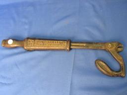 1922 Union Hardware Torington Conn. USA Cyclops Slide Hammer Nail Puller.