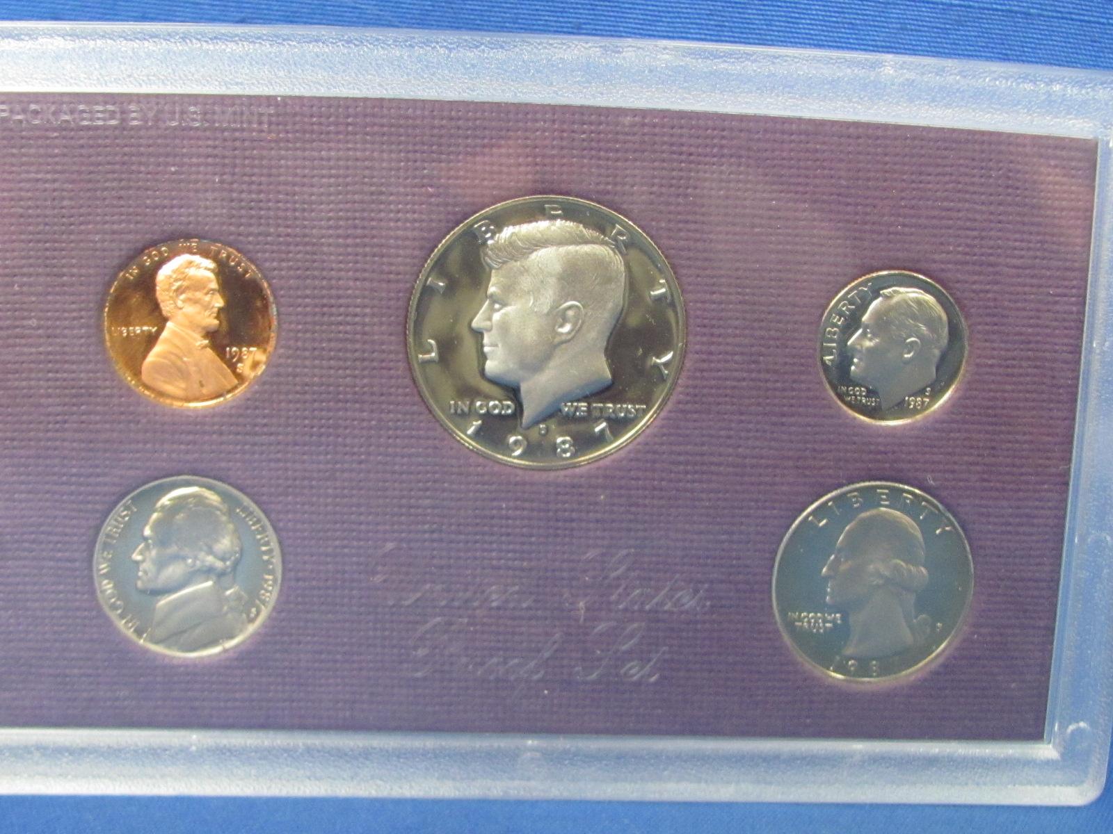 United States Proof Set – 1987 S – in Original Government Packaging