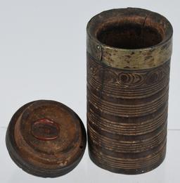19th C TIBETAN TEA CUP WITH ORIGINAL LED