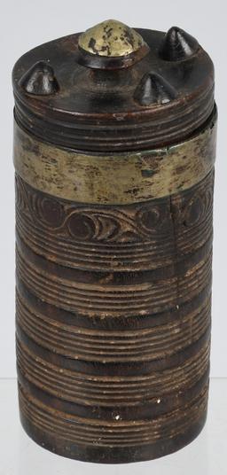 19th C TIBETAN TEA CUP WITH ORIGINAL LED