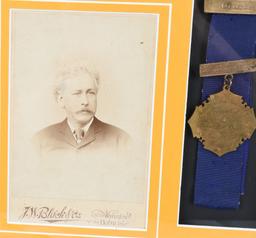 CIVIL WAR NAMED MEDAL GROUPING WITH CAVALRY STRAPS