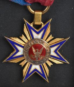 CIVIL WAR NAMED MEDAL GROUPING WITH CAVALRY STRAPS
