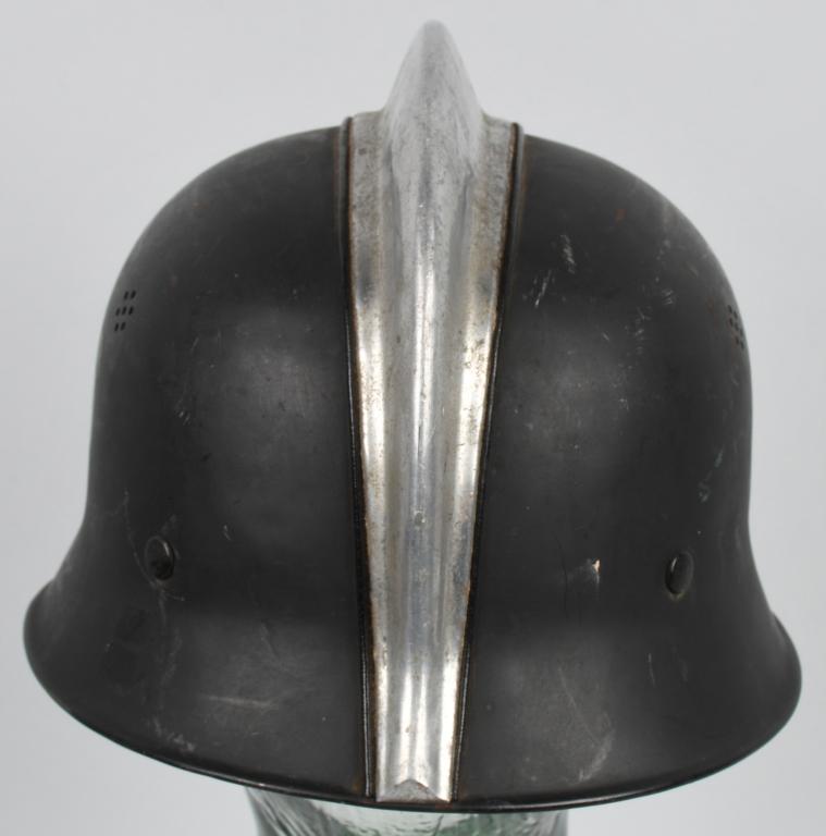 WWII NAZI FEUERSCHUTZPOLIZEI DOUBLE DECAL HELMET