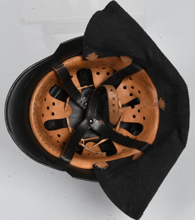 WWII NAZI FEUERSCHUTZPOLIZEI DOUBLE DECAL HELMET