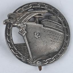 WWII GERMAN KRIEGSMARINE BLOCKADE RUNNERS BADGE