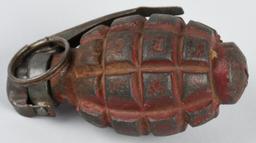 WW1 FRENCH F-1 RED PRACTICE HAND GRENADE