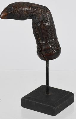 SUMATRA WOOD KERIS KRIS HANDLE ca 19th C
