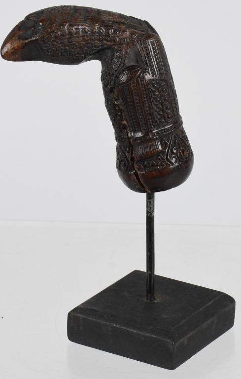 SUMATRA WOOD KERIS KRIS HANDLE ca 19th C