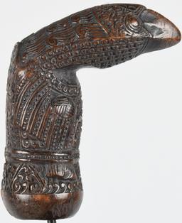 SUMATRA WOOD KERIS KRIS HANDLE ca 19th C