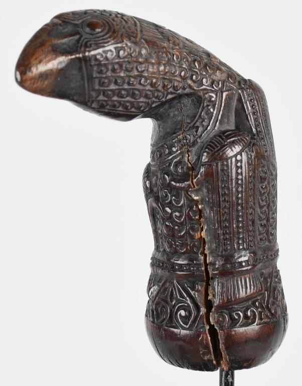 SUMATRA WOOD KERIS KRIS HANDLE ca 19th C