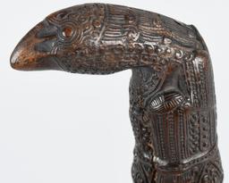 SUMATRA WOOD KERIS KRIS HANDLE ca 19th C