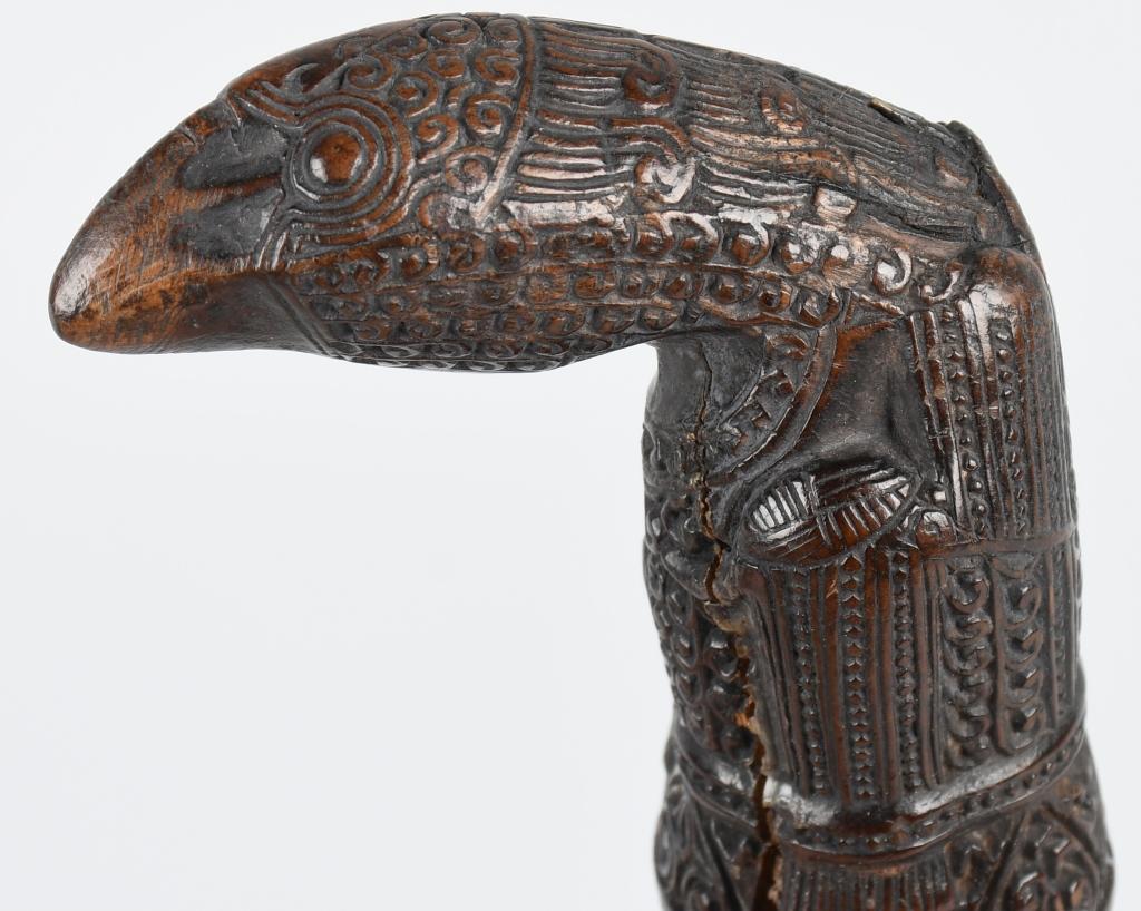 SUMATRA WOOD KERIS KRIS HANDLE ca 19th C