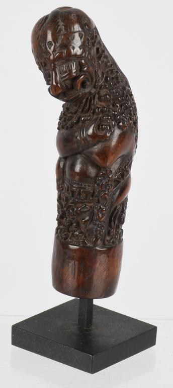 JAVA BALI WOOD KREIS KRIS HANDLE ca 19th C
