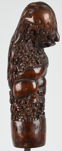 JAVA BALI WOOD KREIS KRIS HANDLE ca 19th C