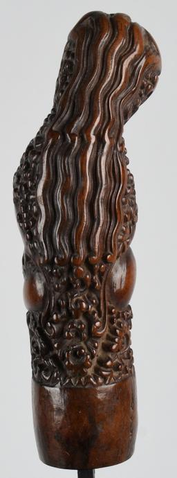 JAVA BALI WOOD KREIS KRIS HANDLE ca 19th C
