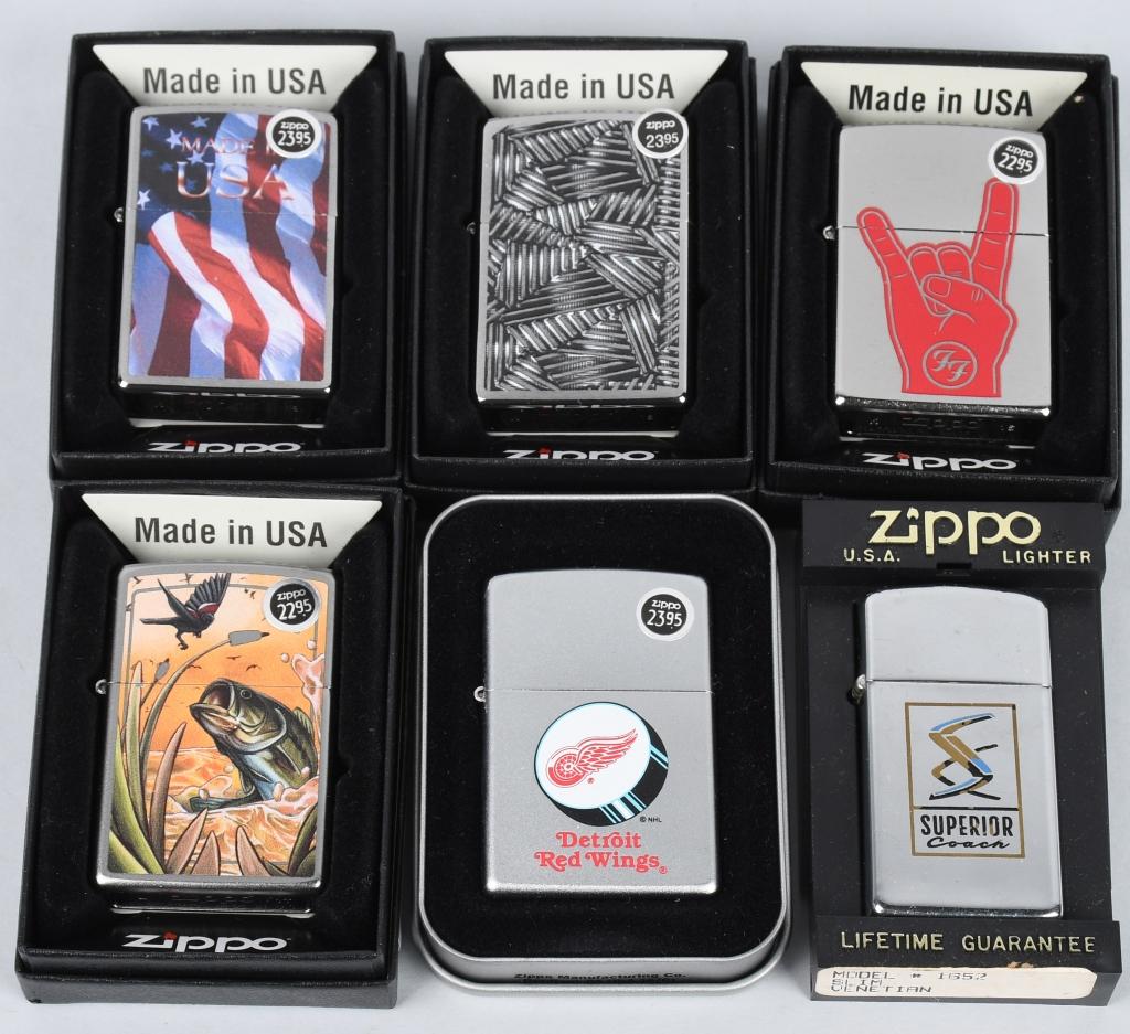 18- ZIPPO ASSORTED LIGHTERS