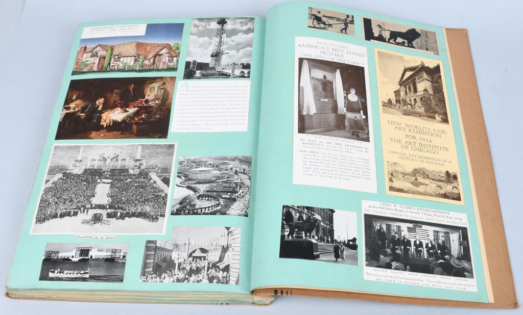 1933 CHICAGO CENTURY OF PROGRESS SCRAP BOOK
