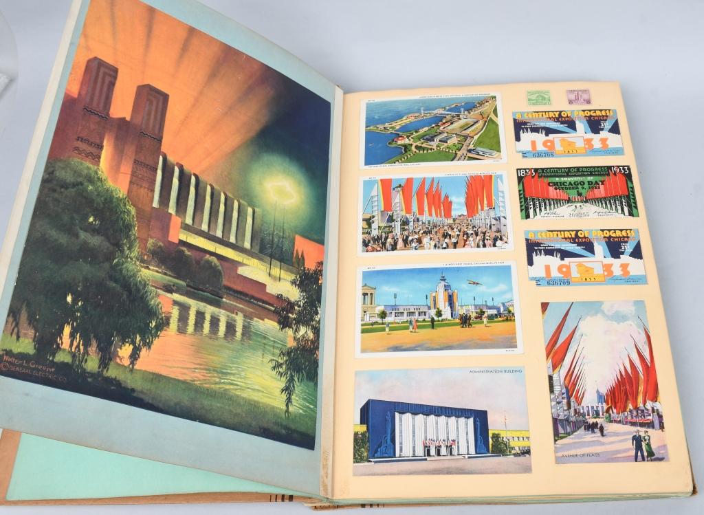 1933 CHICAGO CENTURY OF PROGRESS SCRAP BOOK
