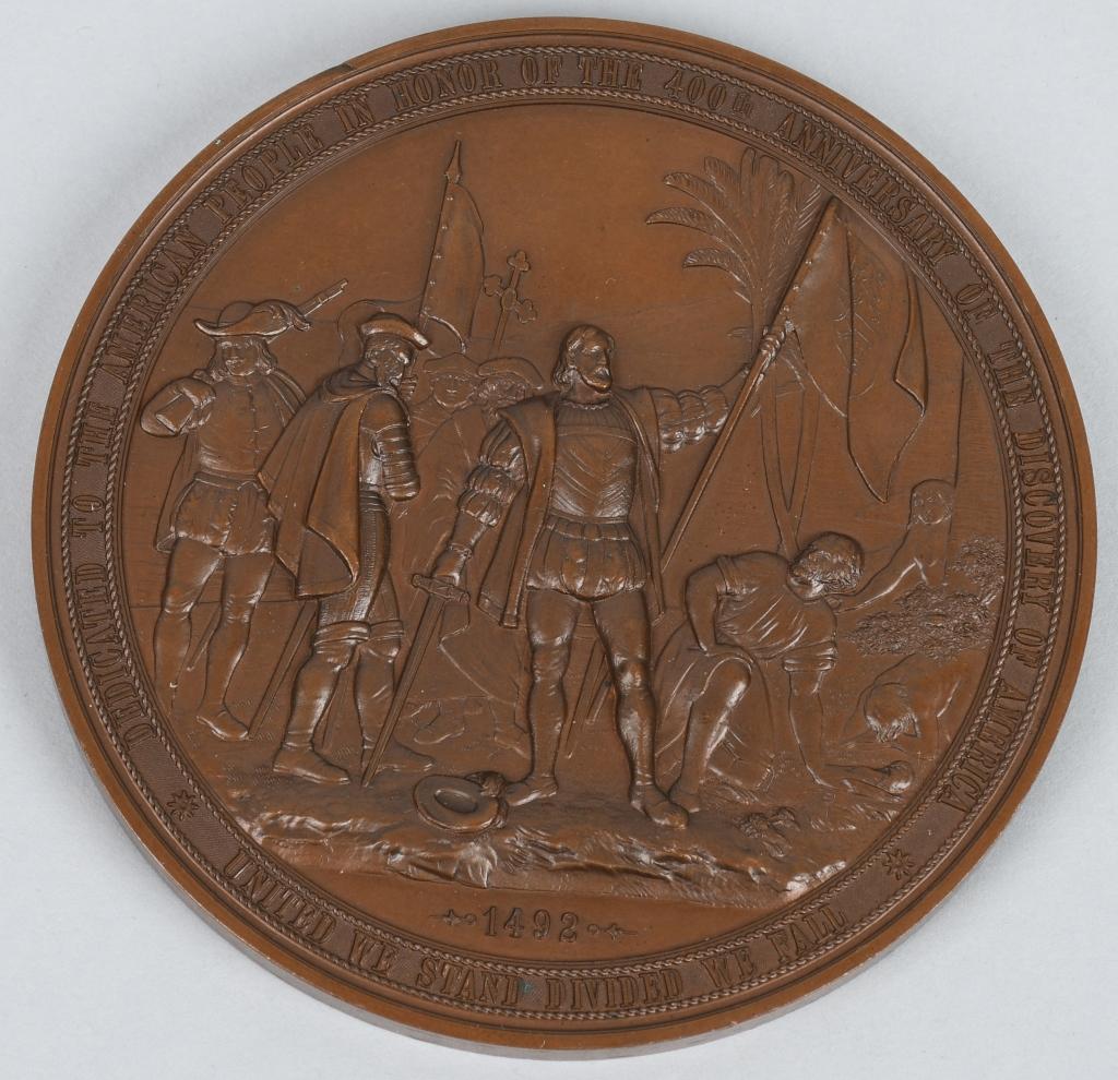 2- 1893 COLUMBIAN EXPOSITION MEDALS