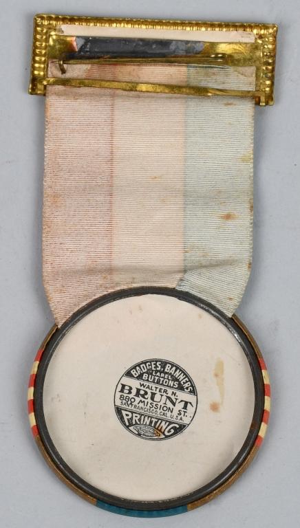 2- PANAMA PACIFIC EXPO RIBBON BUTTONS