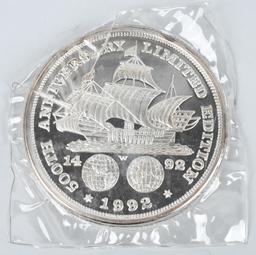 12ozt .999 SILVER COLUMBUS COLUMBUS MEDALLION