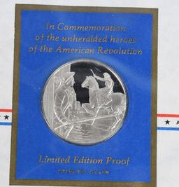 12- SILVER MEDALS w/ FIRST DAY ISSUES 9.5ozt